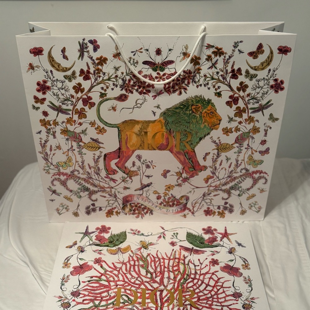 Christian Dior  Limited Edition Set of Beautiful Shopping Bag & Box